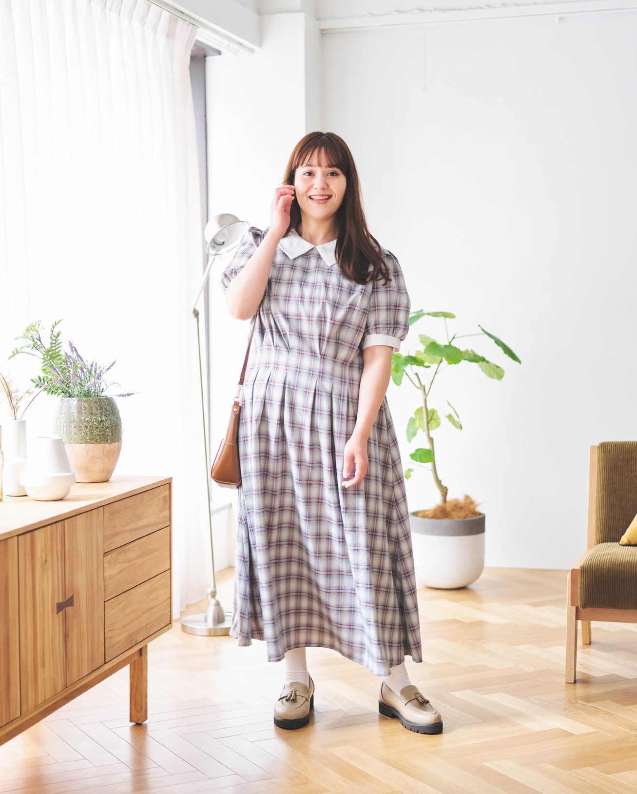 【新品】 未開封♡ familiarチェック ラップドレス ワンピース 90 新品】 未開封♡ familiarチェック ラップドレス ワンピース 90 新品